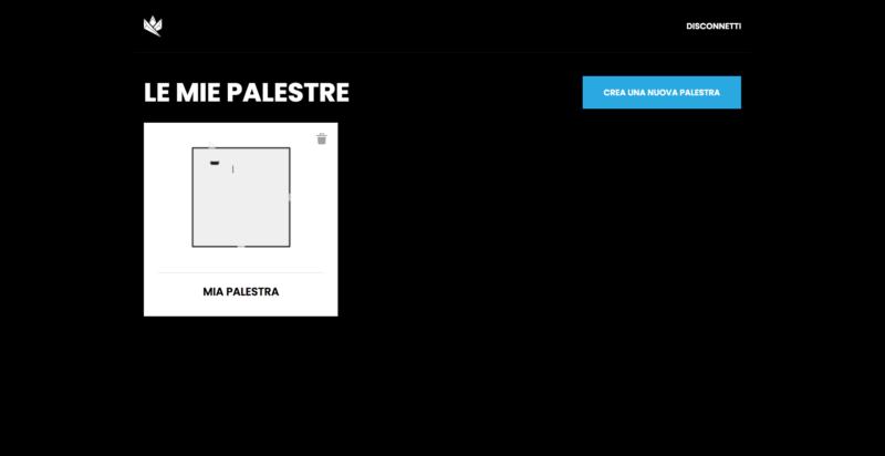 configuratore per progettare la palestra 3D 