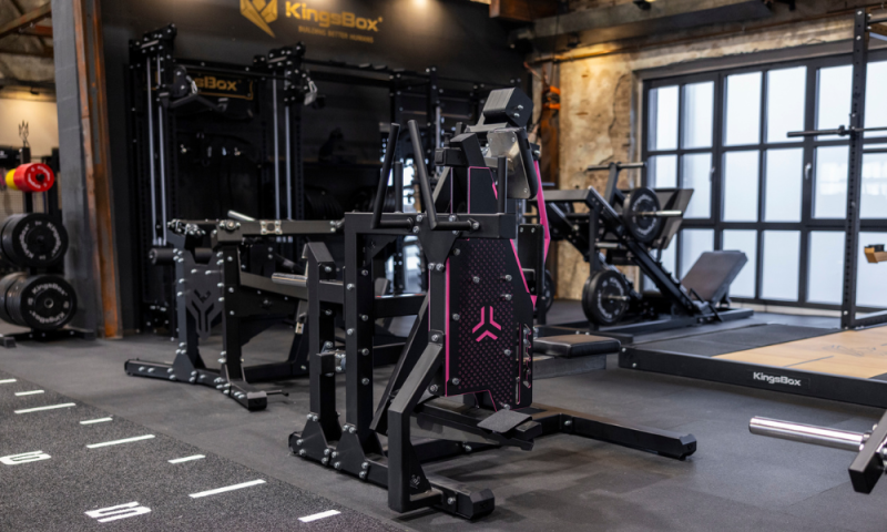 KingsBox Kickback Machine in a real gym